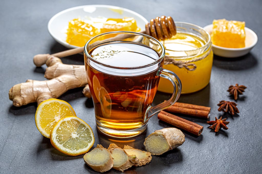 Hot Liquids With Honey And Lemon